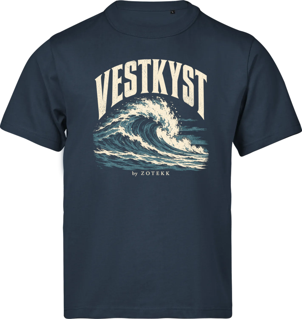VESTKYST Brænding T-shirt – Ink – forside