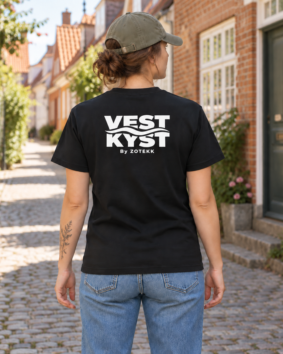 VESTKYST Kystlinje T-shirt – Rygtryk