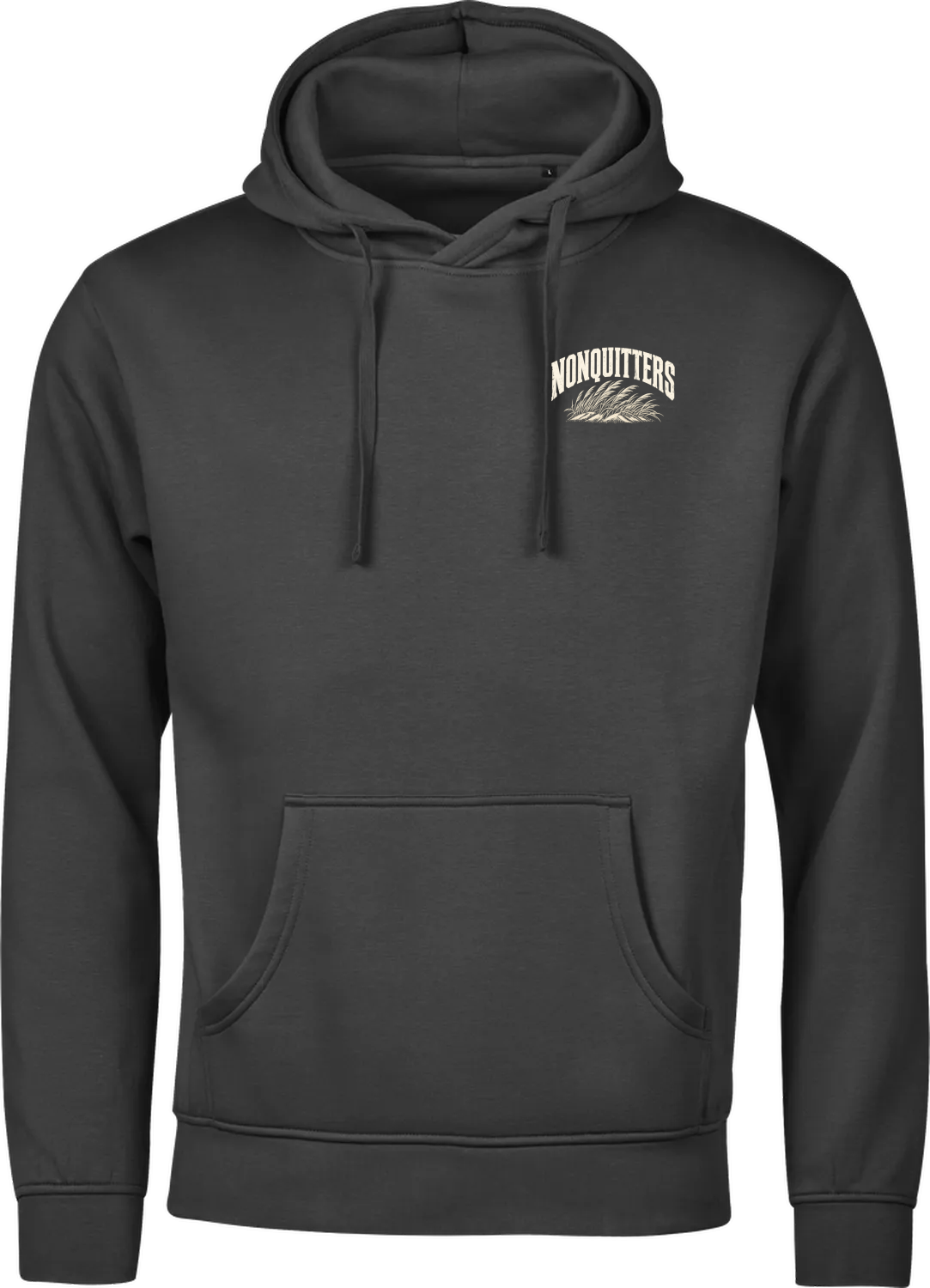 Vestkysten NONQUITTERS hoodie i sort – forside