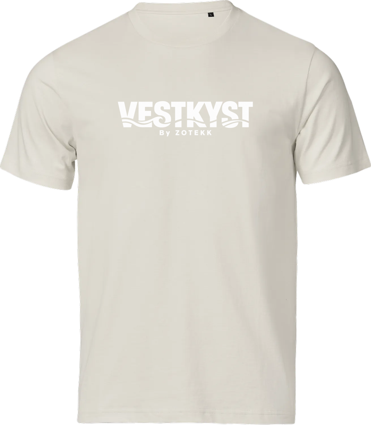 VESTKYST Signatur T-shirt – Ecru – forside
