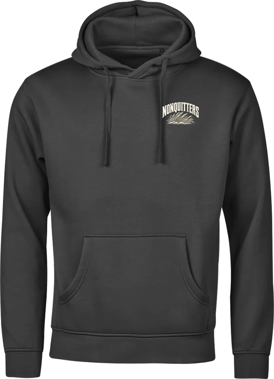 Vestkysten NONQUITTERS hoodie i sort – forside