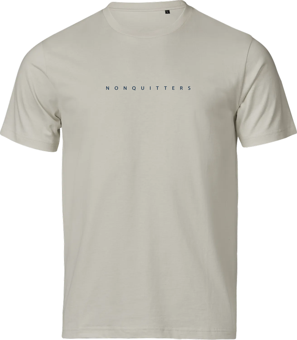 NONQUITTERS Essential T-shirt – Cement – forside