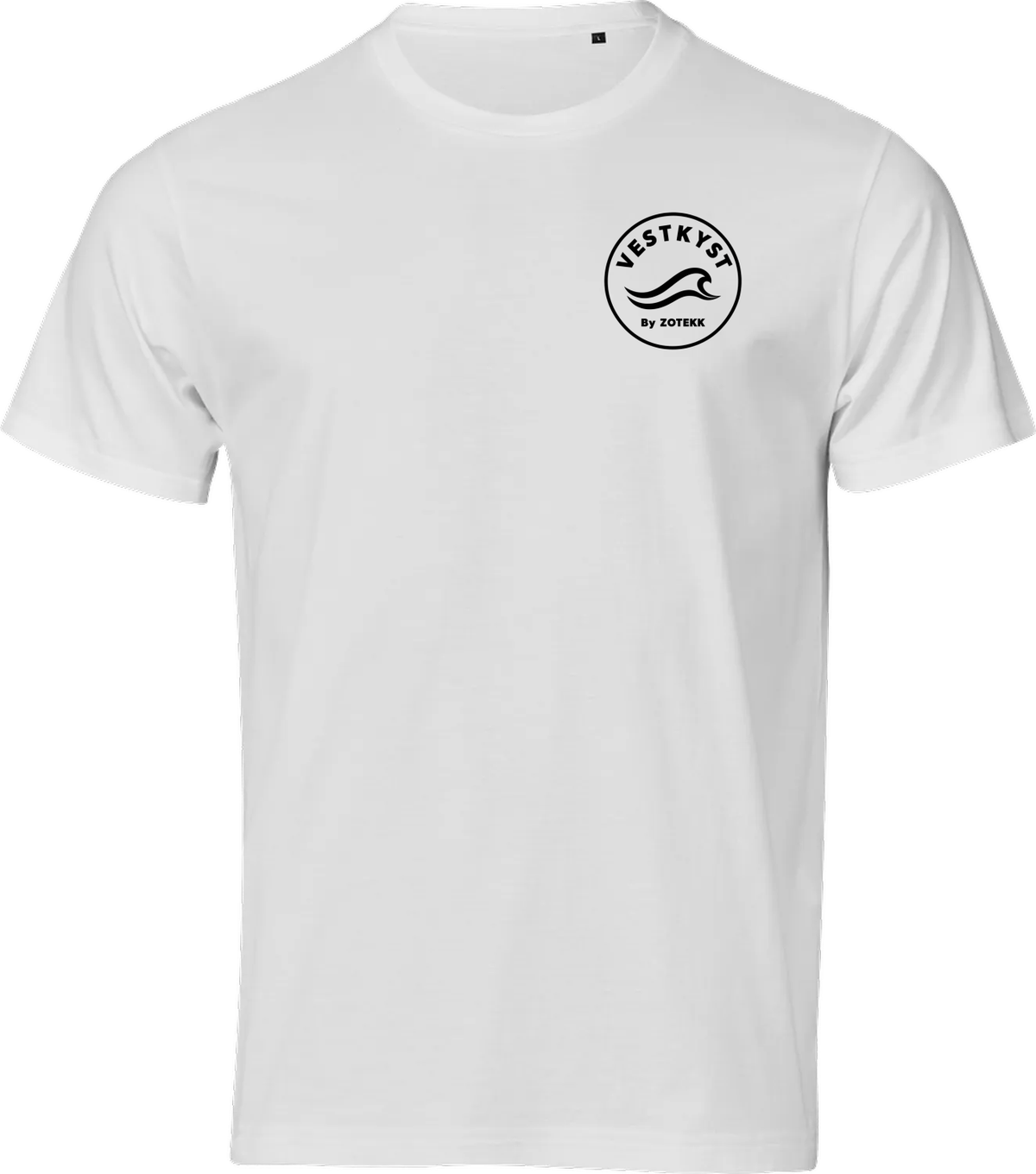 VESTKYST Bølgelogo T-shirt – Hvid – forside