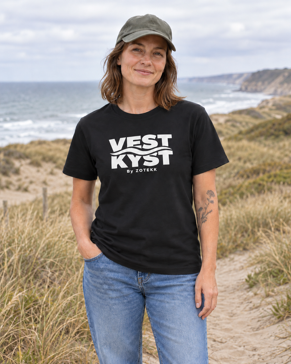 VESTKYST Kystlinje T-shirt – Brysttryk
