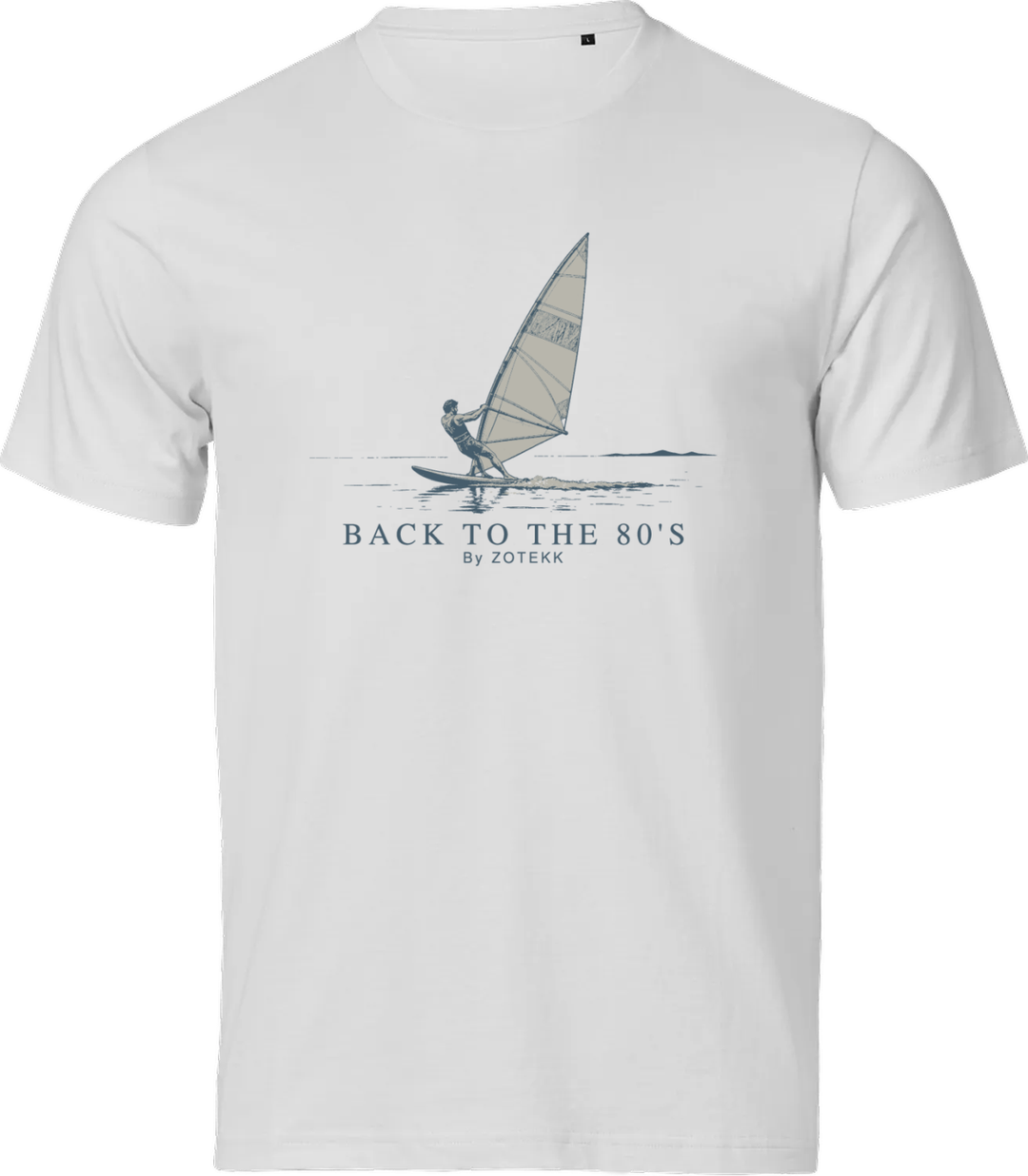 BACK TO 80's – Windsurf T-shirt – Hvid – front