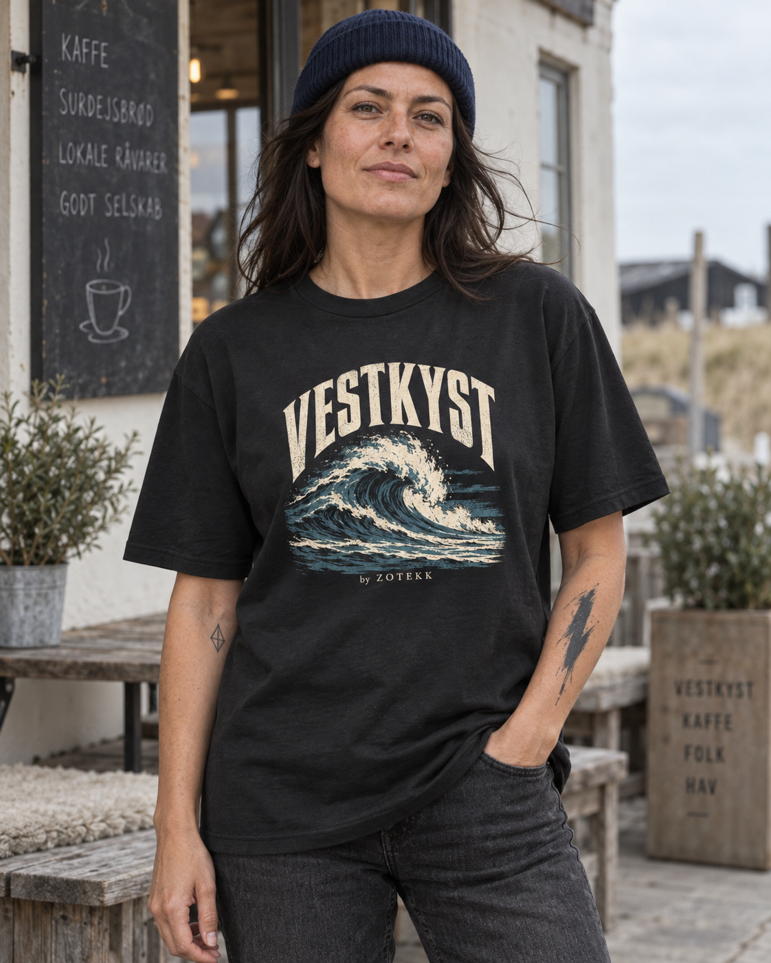 VESTKYST Raw T-shirt