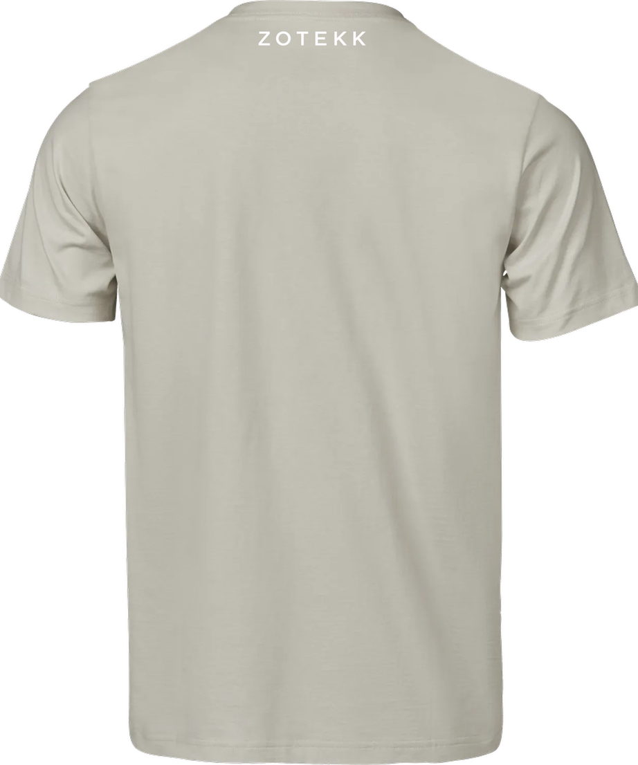 NONQUITTERS Essential T-shirt – Cement – bagside