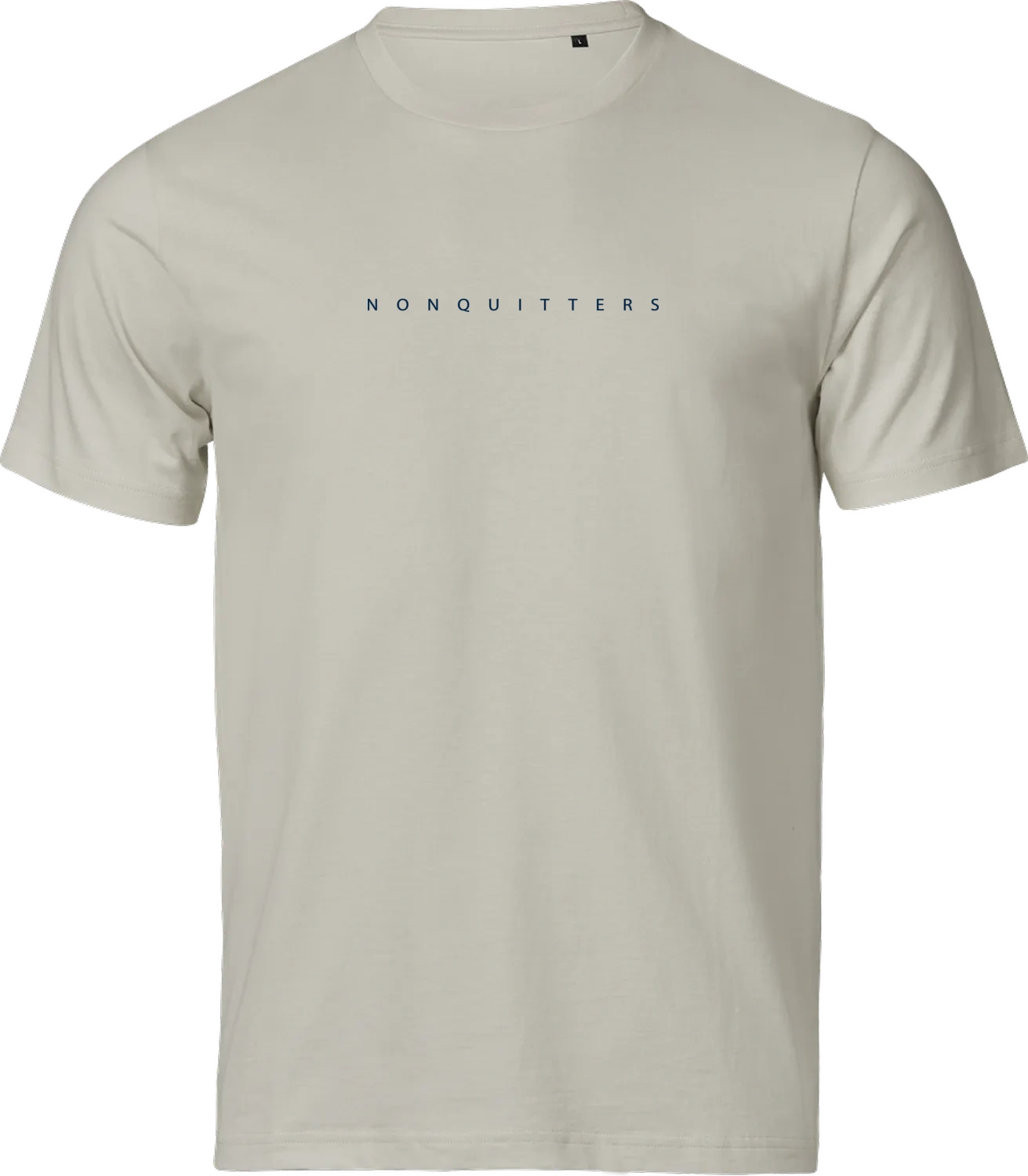 NONQUITTERS Essential T-shirt – Cement – forside