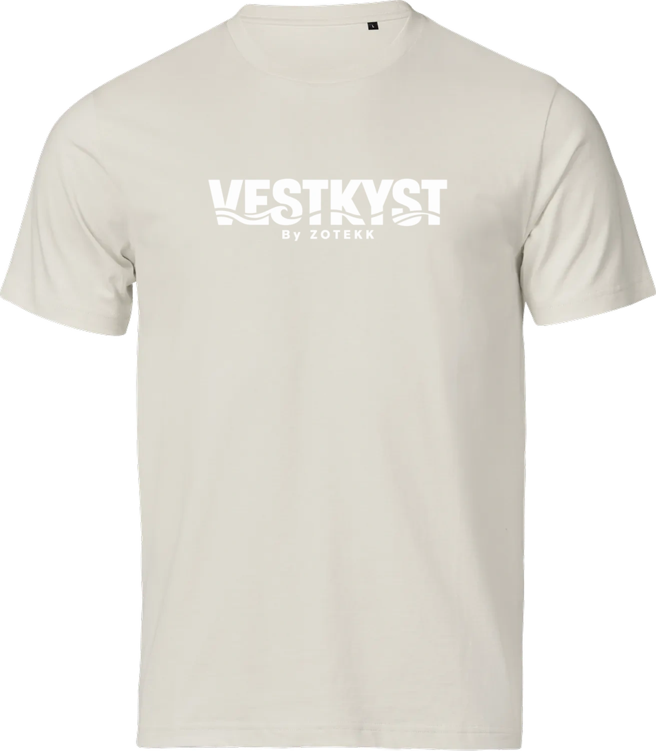 VESTKYST Signatur T-shirt – Ecru – forside
