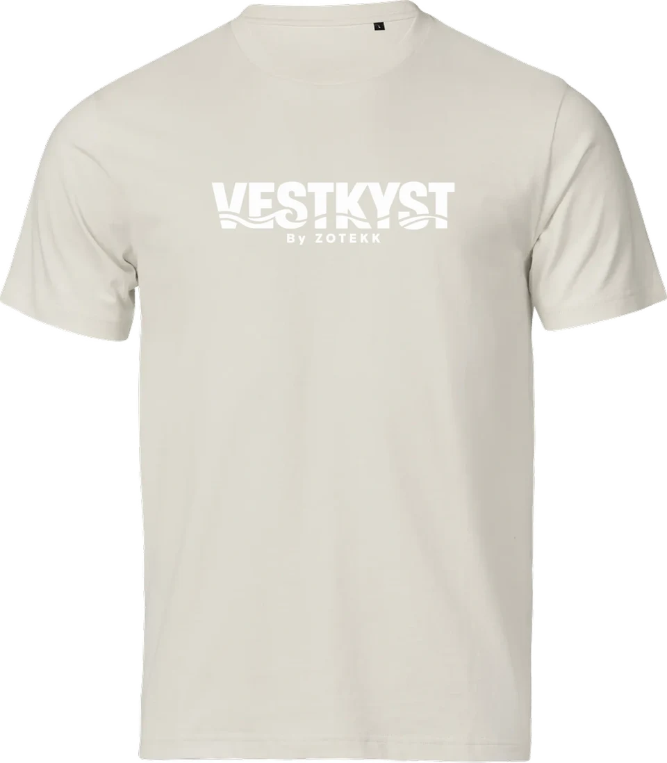 VESTKYST Signatur T-shirt – Ecru – forside