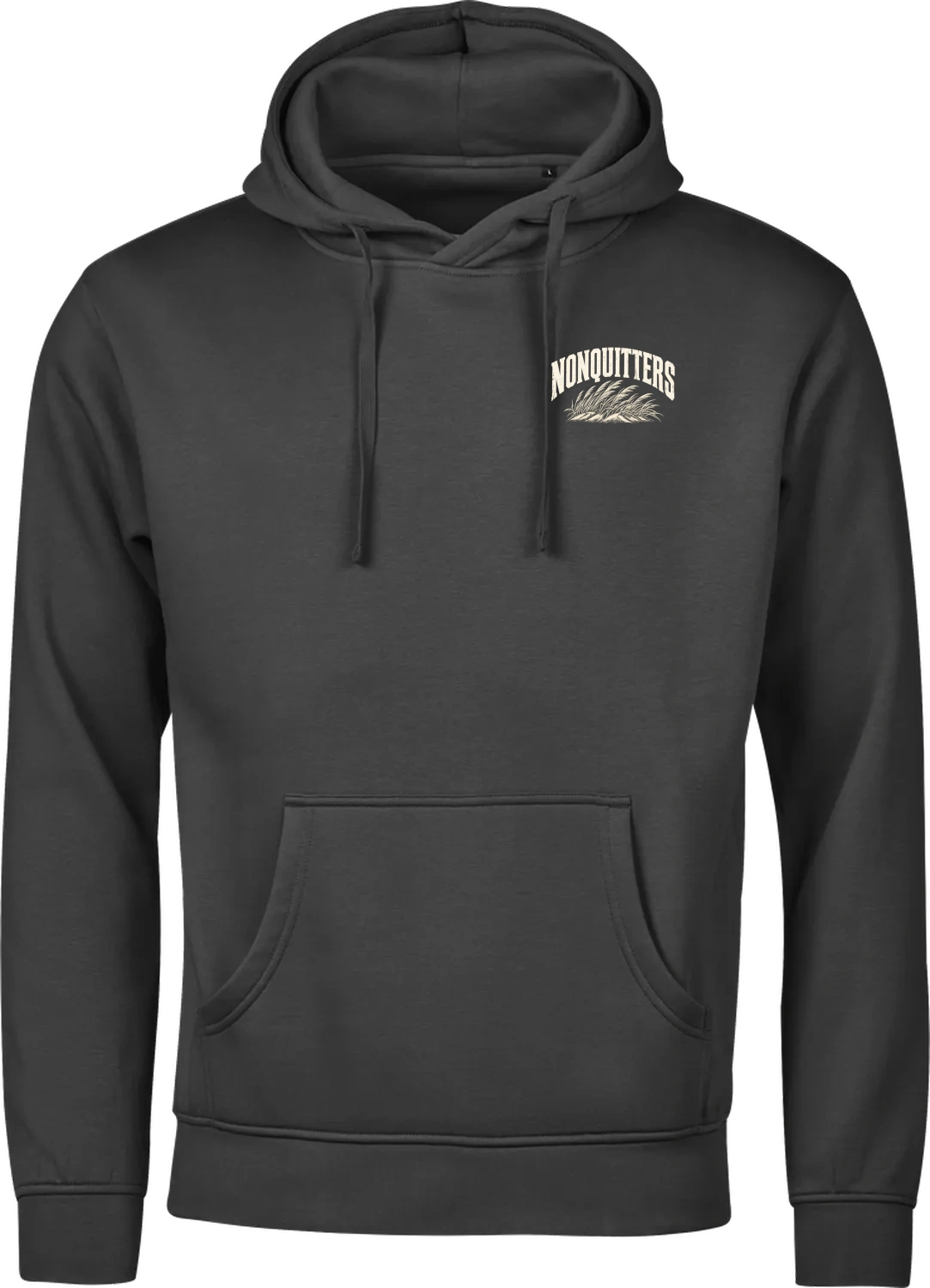 Vestkysten NONQUITTERS hoodie i sort – forside