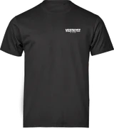 VESTKYST Signatur Mini T-shirt – Sort – forside