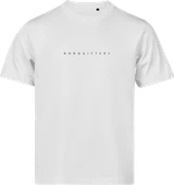 Break Water NONQUITTERS T-shirt i hvid – forside med brysttryk