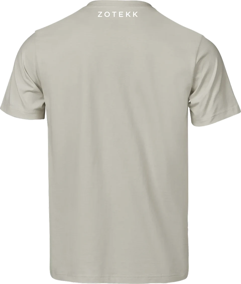NONQUITTERS Essential T-shirt – Cement – bagside