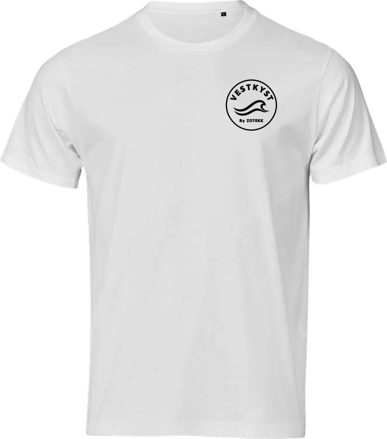 VESTKYST Bølgelogo T-shirt – Hvid – forside